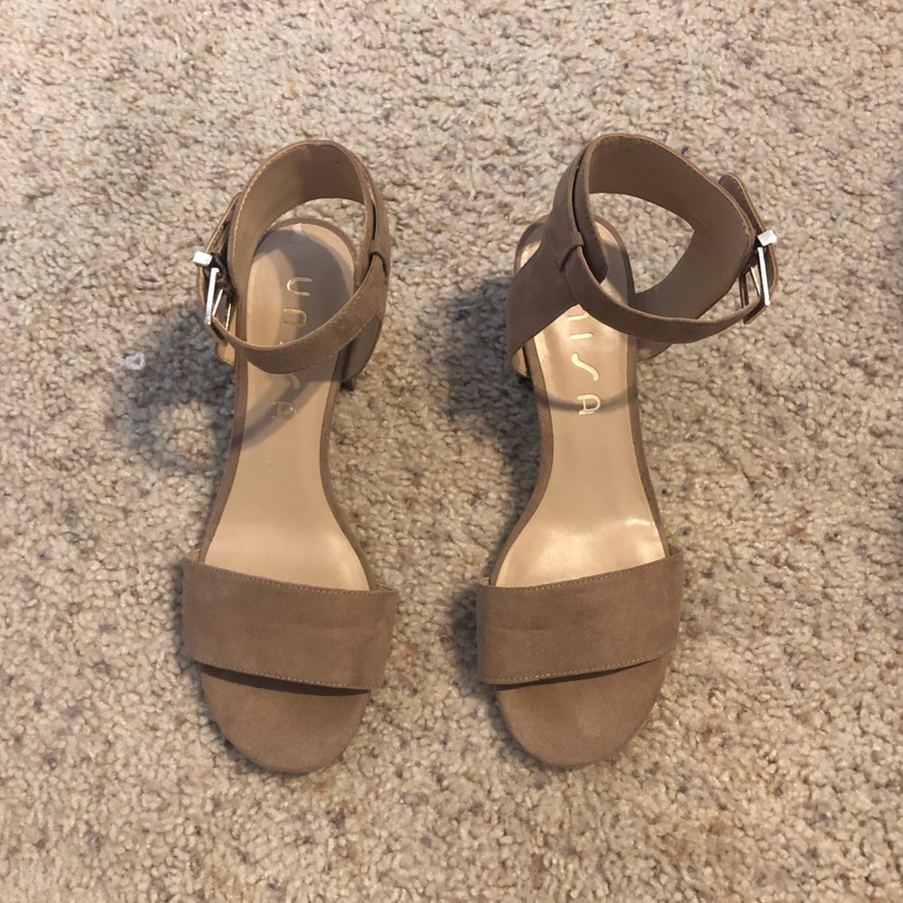 Unisa Beige Suede Sandals